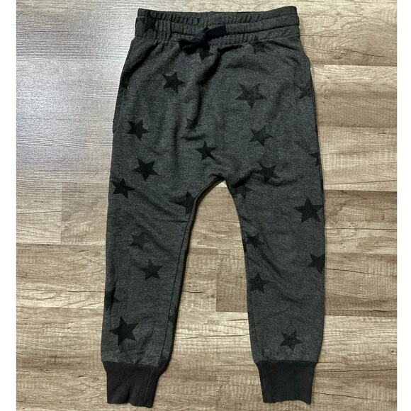 Kind Is Cool Charcoal with Black Stars Drop Crotch Pants - Picture 2 of 7